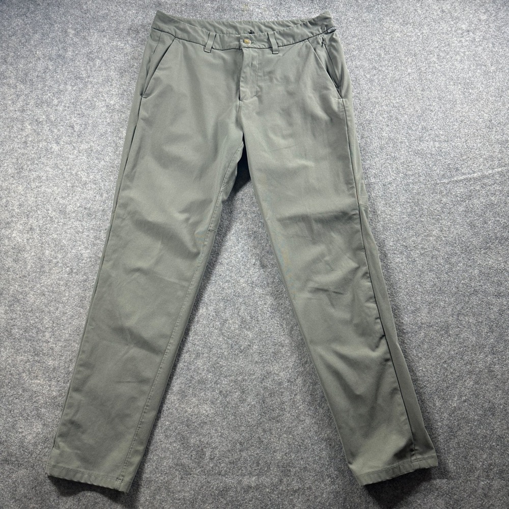 Lululemon ABC Pant Mens 31 Sage Green Slim Fit Warpstreme Casual Chinos